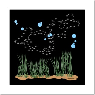 Fish Pond Connect The Dots Posters and Art